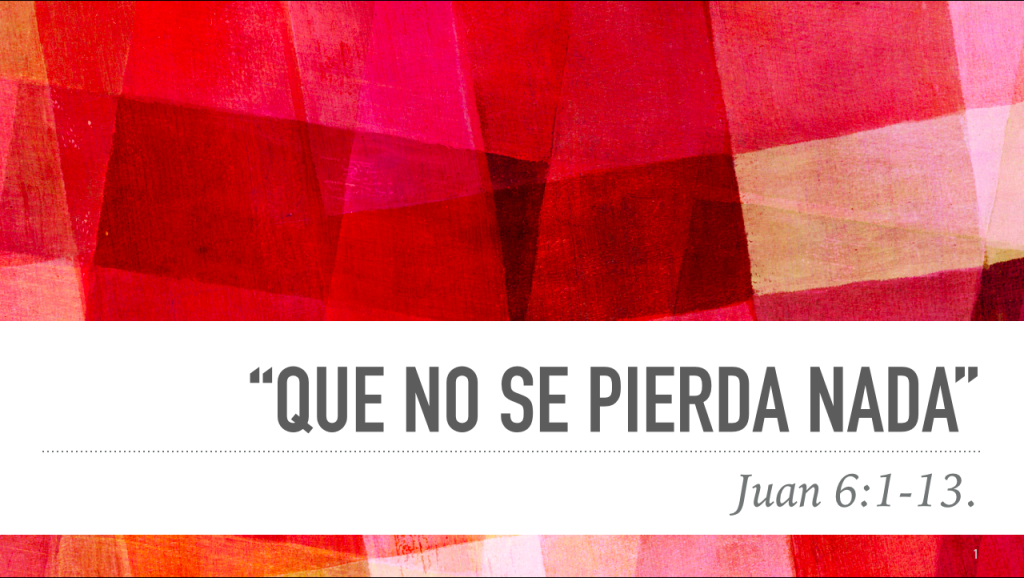 Que no se pierda nada